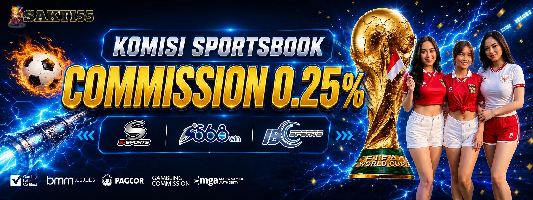 Bonus Commission Sportsbook 0.25%